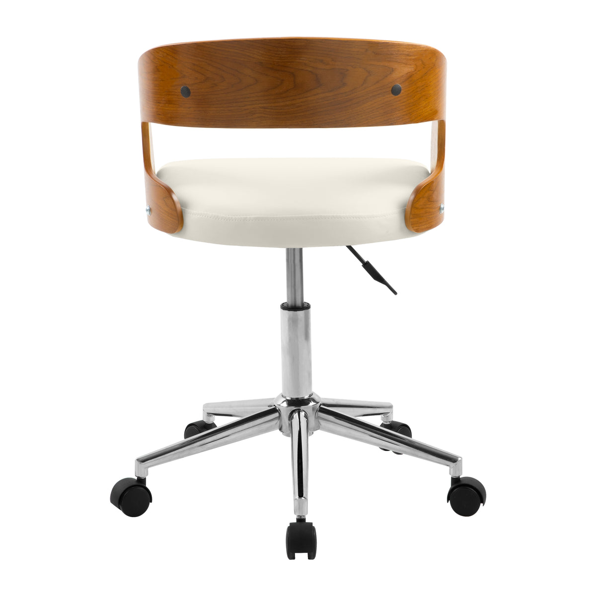acheter chaise a roulette creme et bois