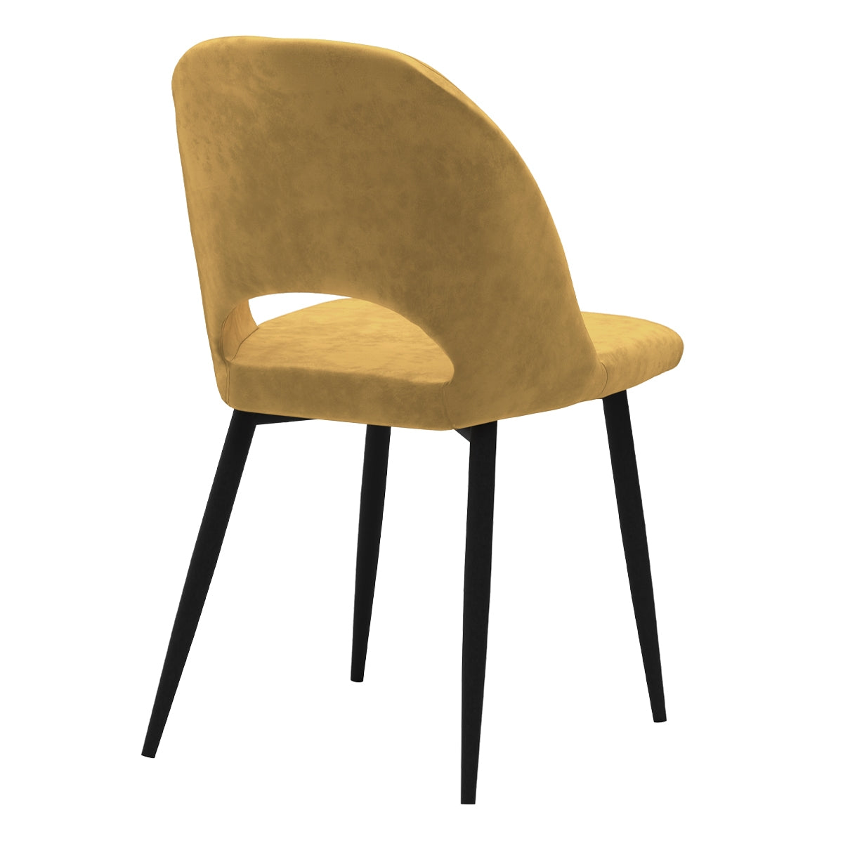acheter chaise assise en velours pieds metal
