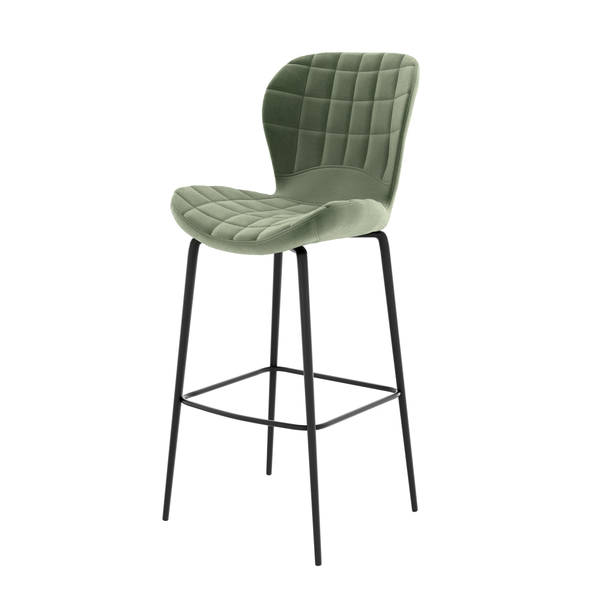acquistare sedia da bar design set di 2 verde