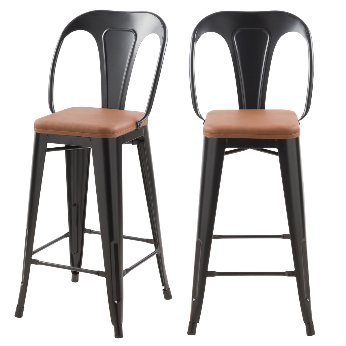 acheter chaise de bar industrielle noire