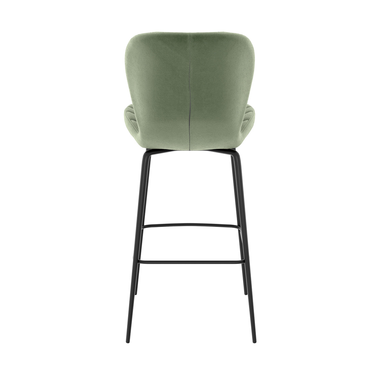 acquistare sedia da bar set da 2 velluto verde