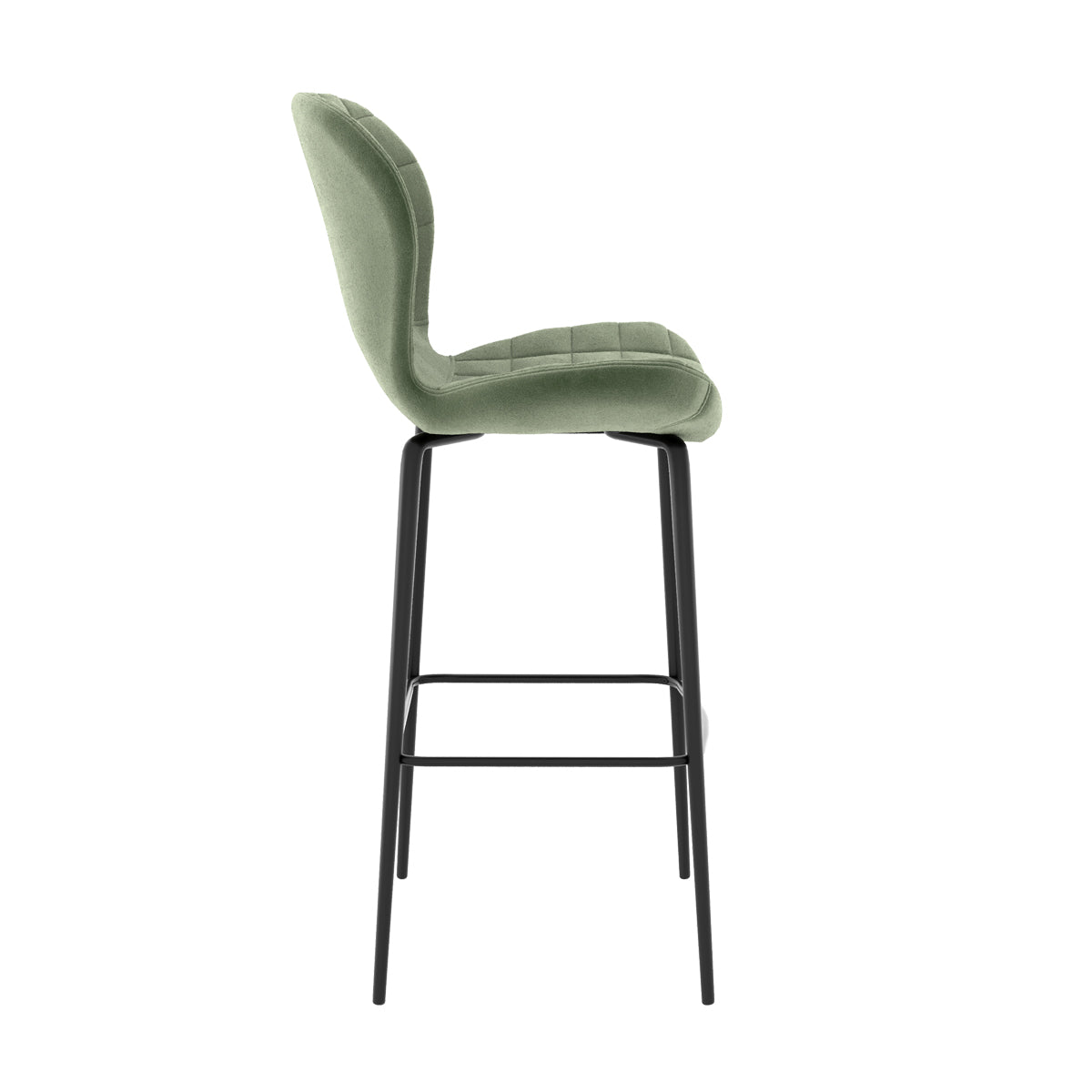 comprare sedia da bar imbottita verde