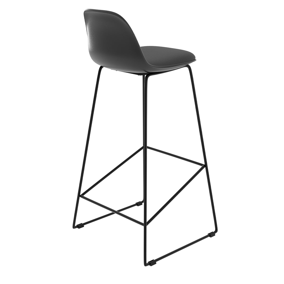 acheter chaise de bar noire avec dossier