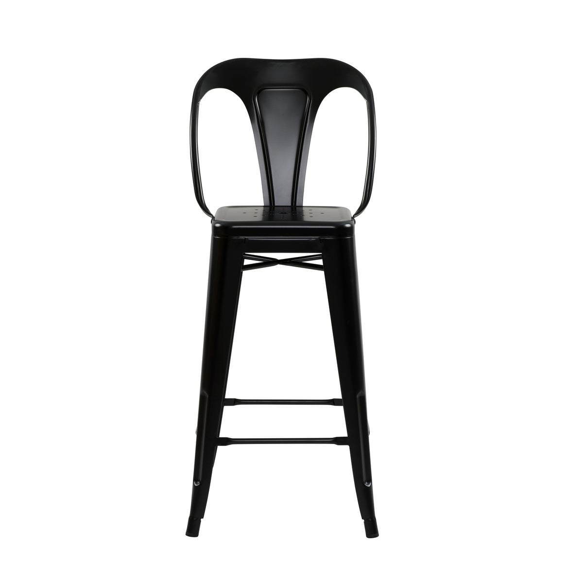 acheter chaise de bar noires industrielles