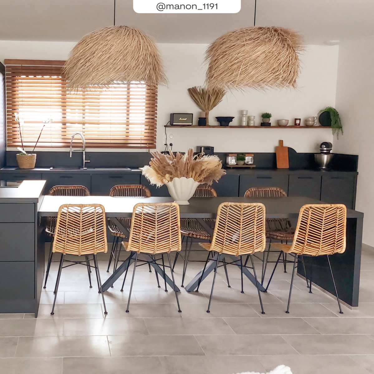 acheter chaise en rotin naturel lot de 2