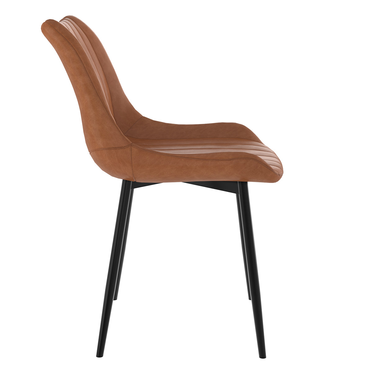 acheter chaise kili couleur camel synthetique et metal lot de 2