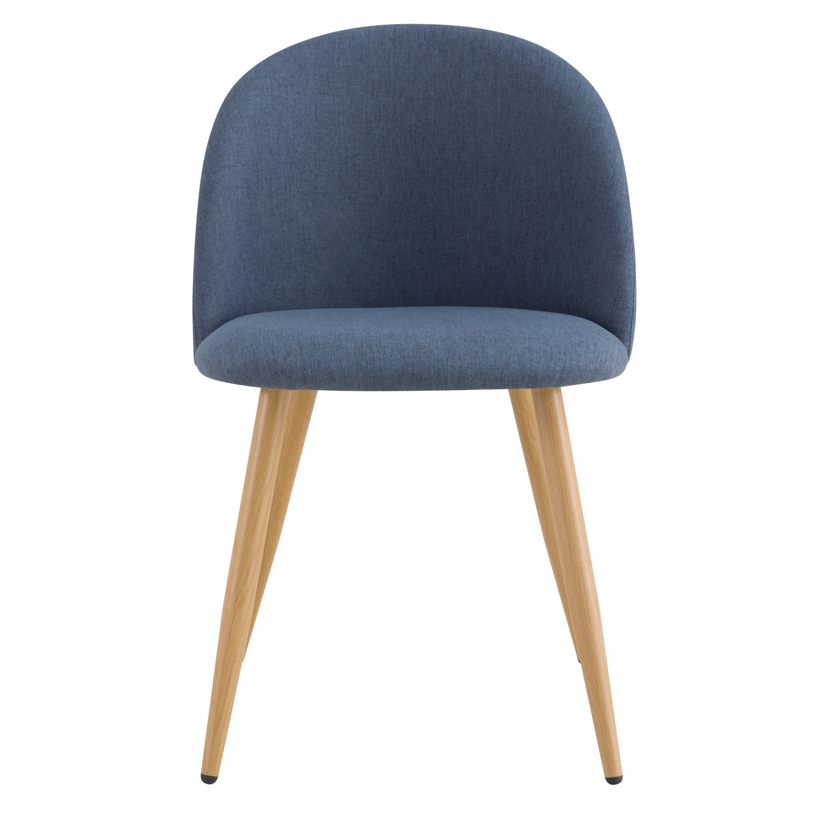 acheter chaise scandi tissu et pieds metal effet bois