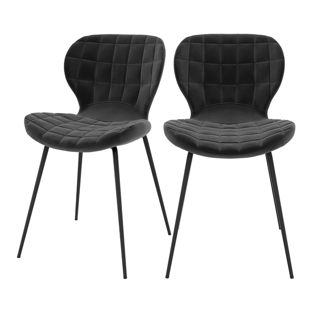acheter chaise velours mazzia noire