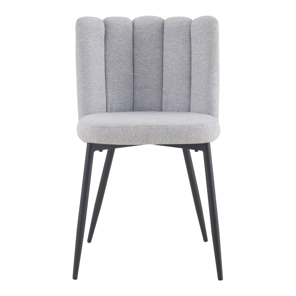 acheter chaises lot de 2 gris chine tissu