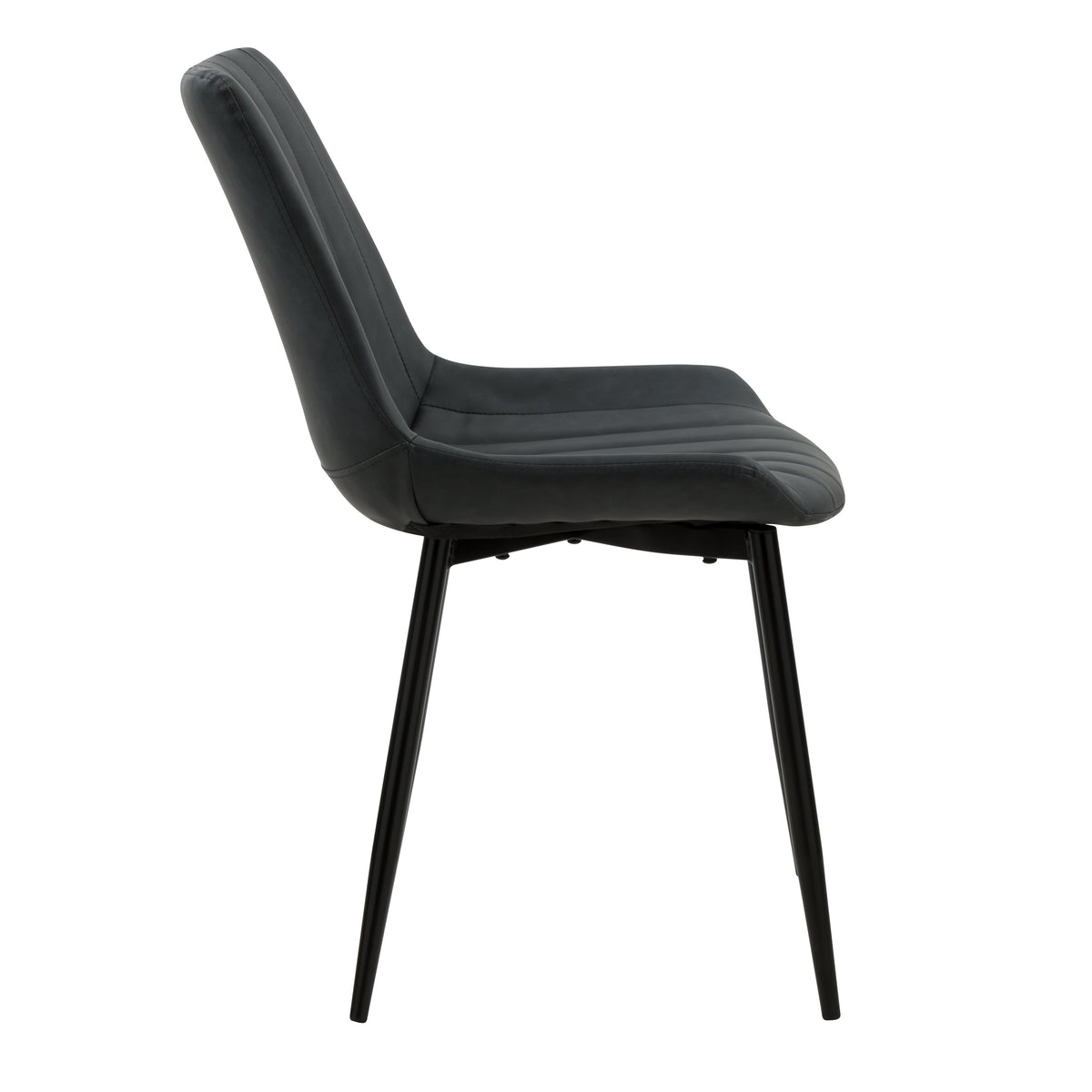 acquistare sedie set di 2 grigio scuro con piedi in metallo
