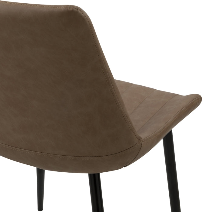 acheter chaises lot de 2 taupe pieds metal