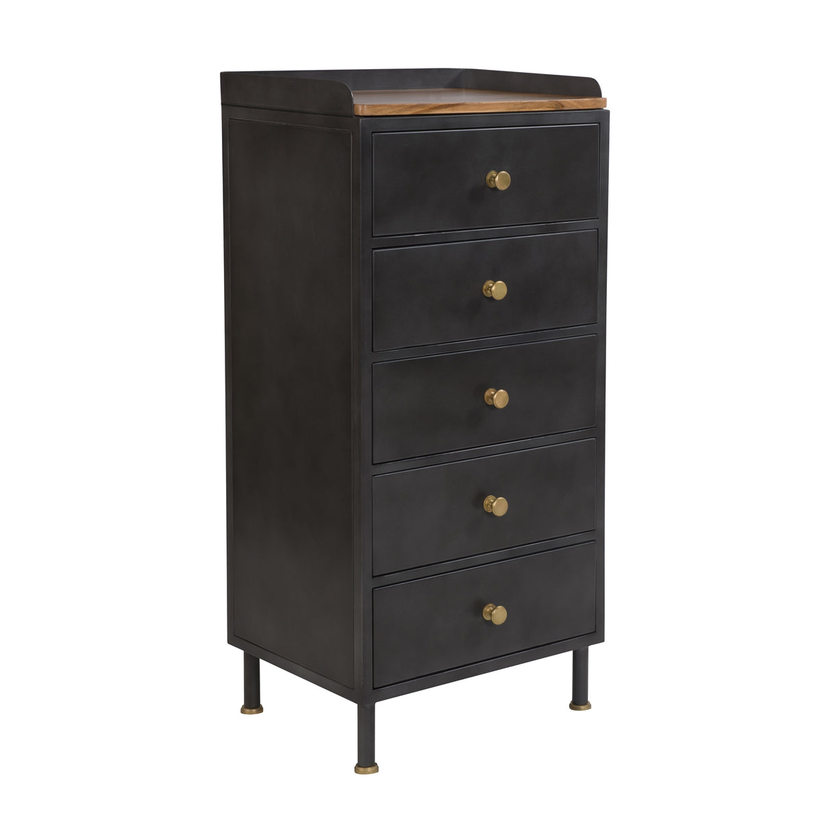 acheter chiffonnier 5 tiroirs en metal