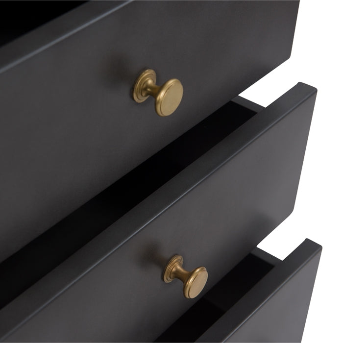 acheter chiffonnier industriel noir