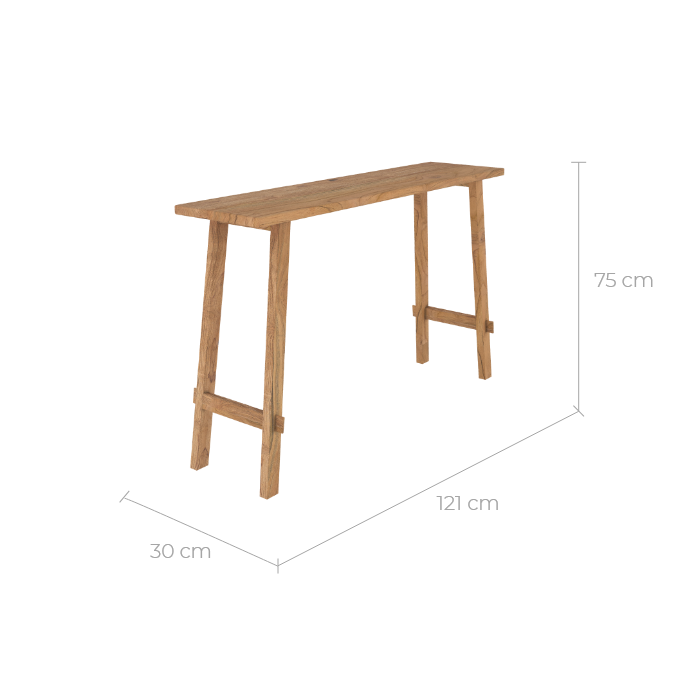 acheter console cathya en teck recycle
