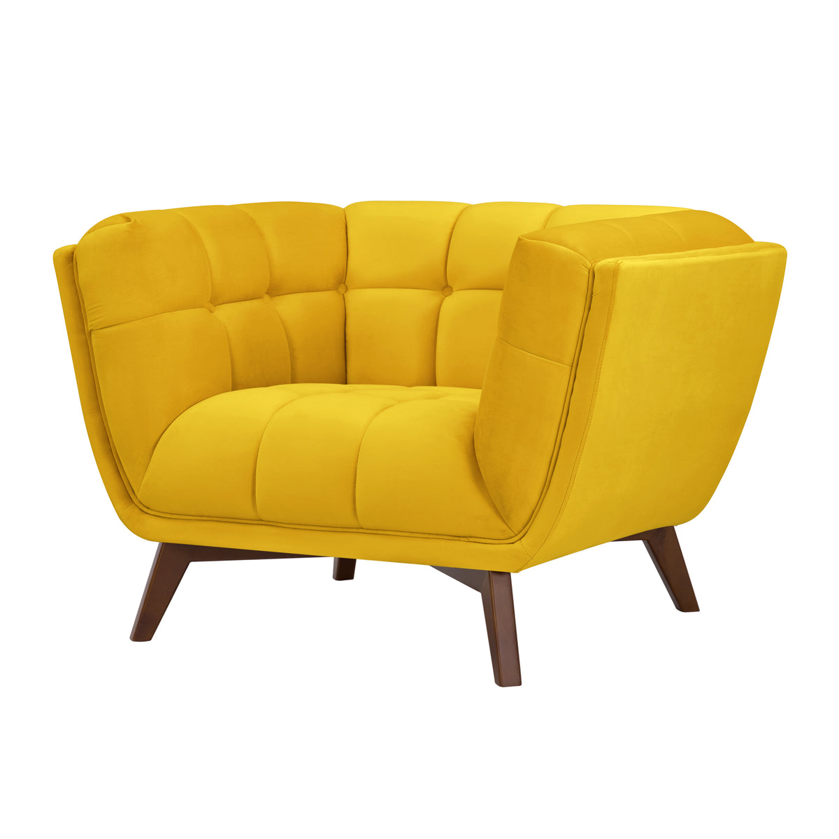 acheter fauteuil assise large jaune