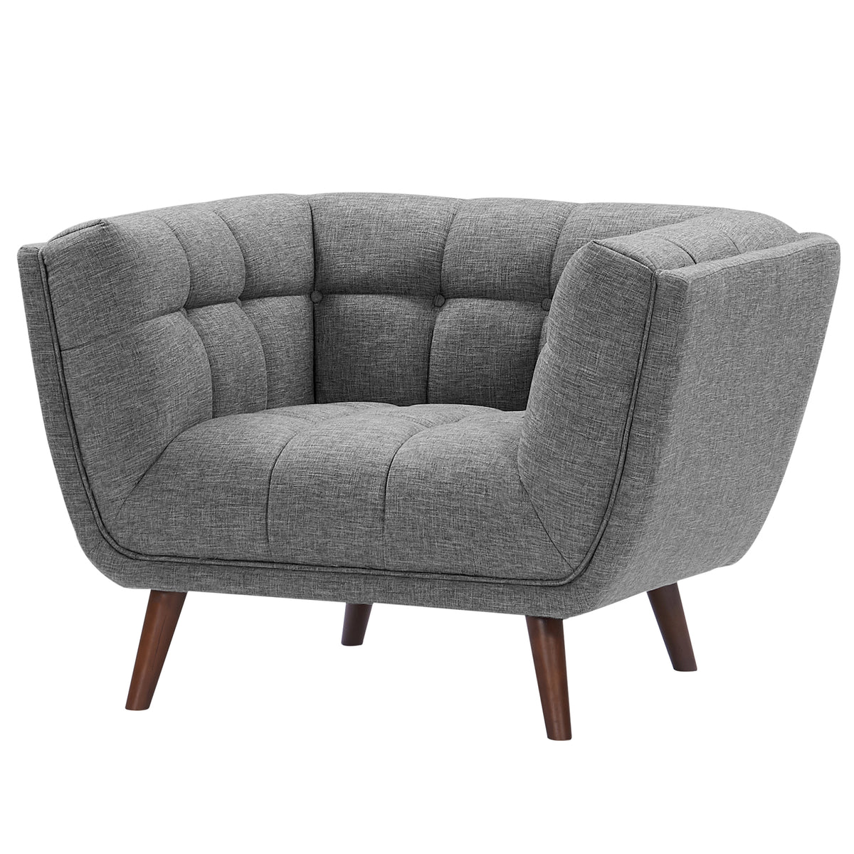 acheter fauteuil design gris tissu