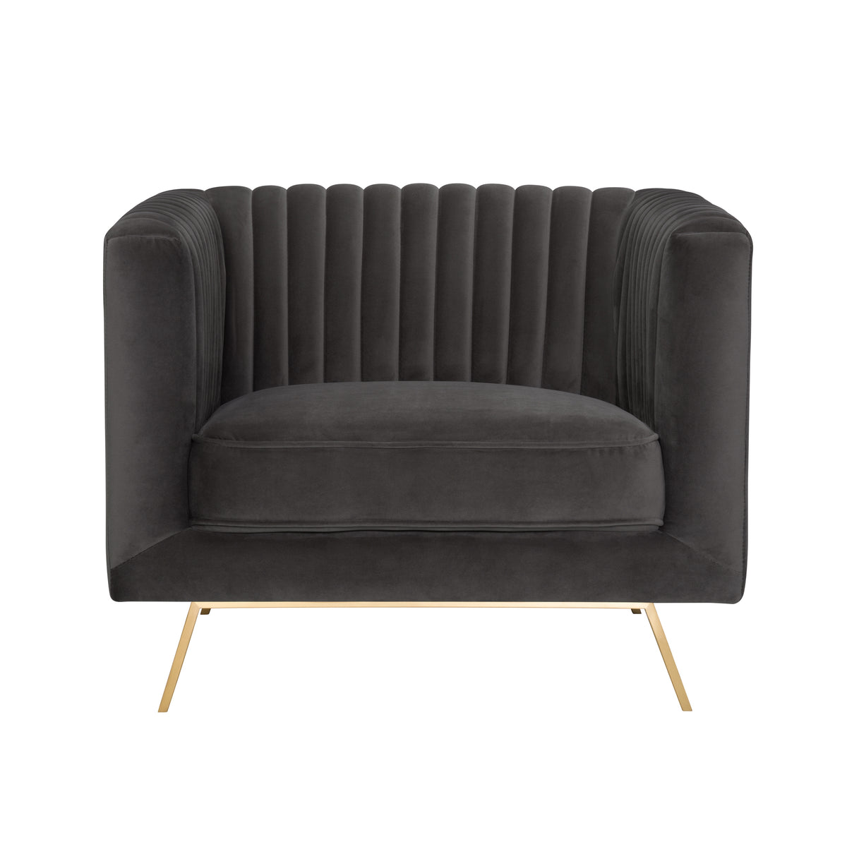 acheter fauteuil molletonne gris fonce velours