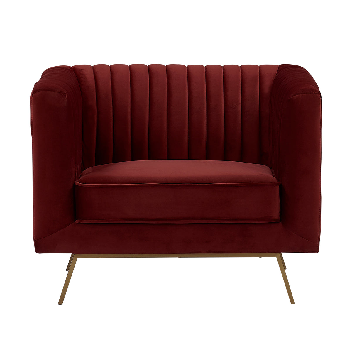 acheter fauteuil velours bordeaux