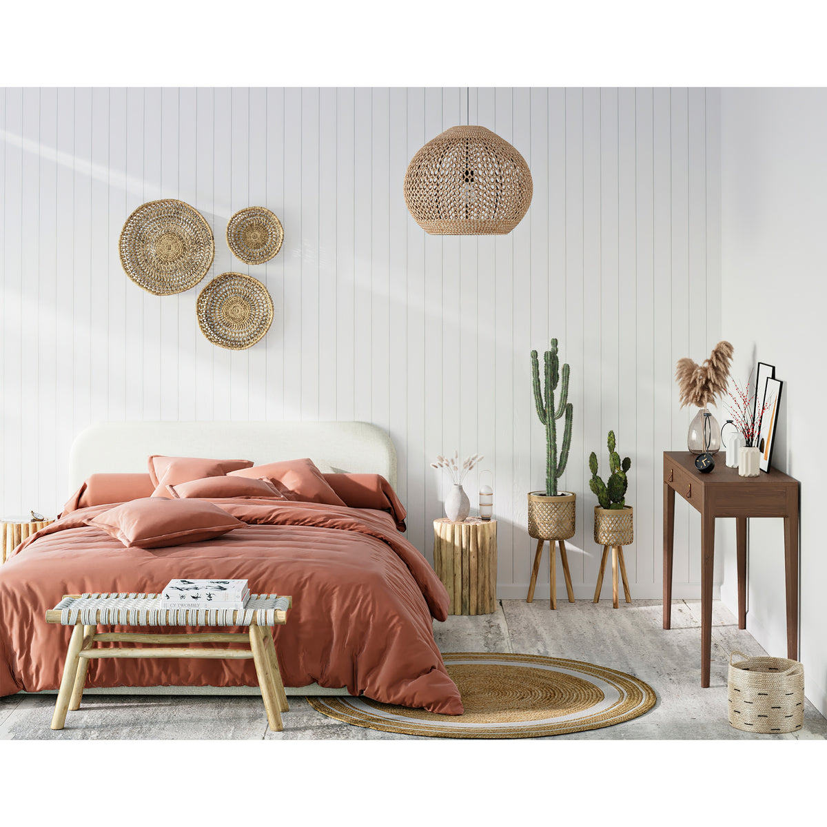 acheter lit coffre beige double