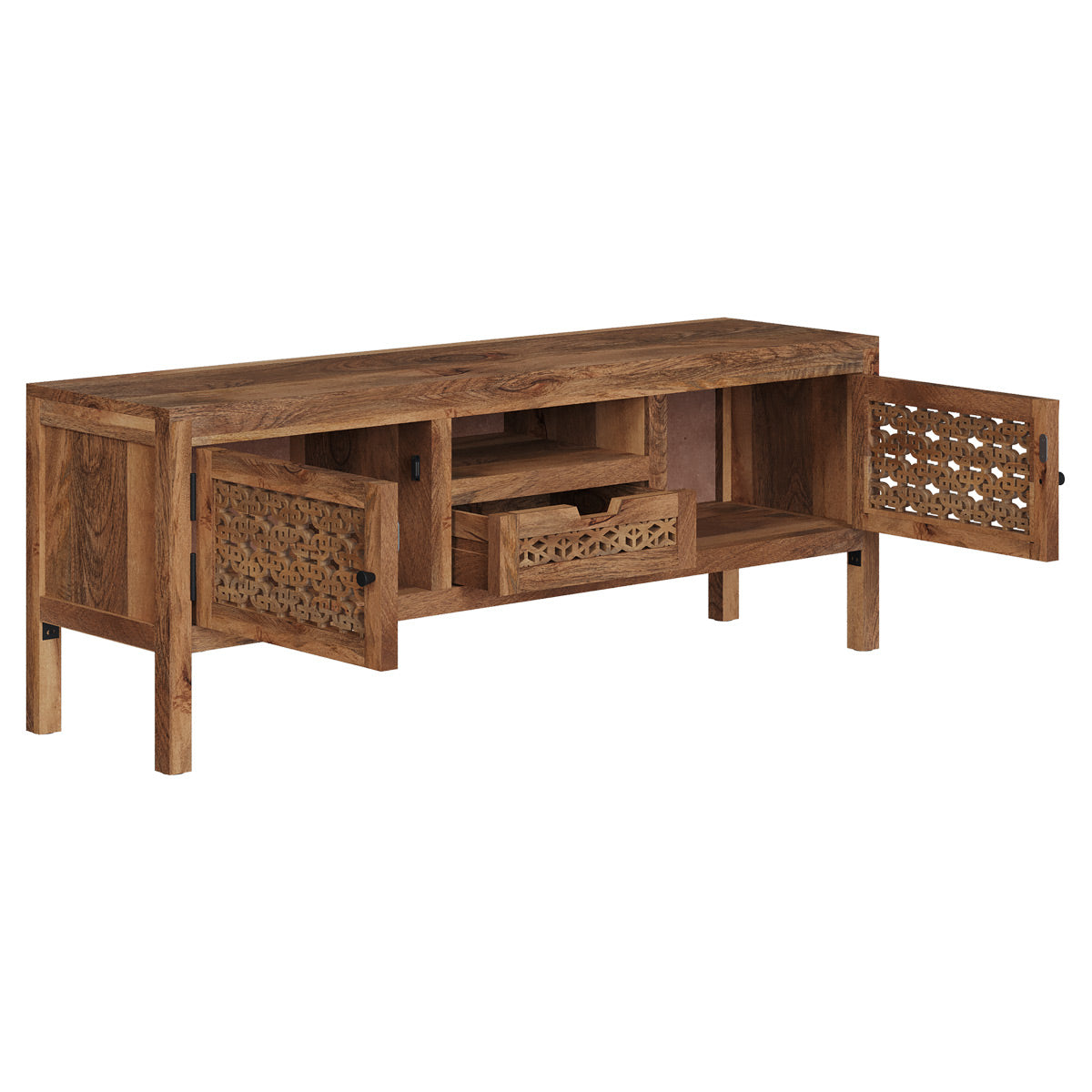acheter meuble tv 2 portes 1 tiroir 1 niche