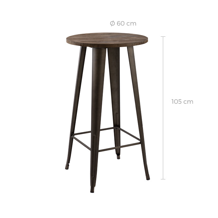 Acheter table de bar vintage industrielle – Maison Pavane