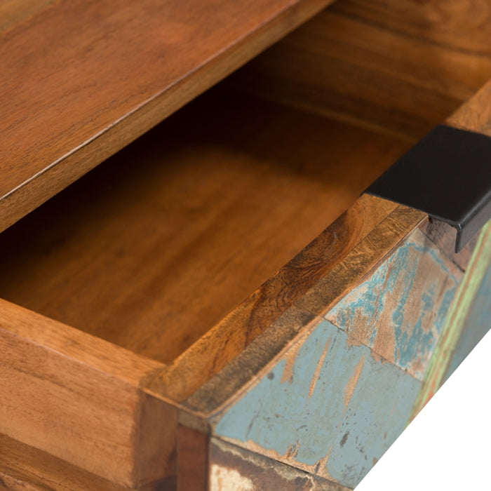 acheter table de chevet bois et pieds metal