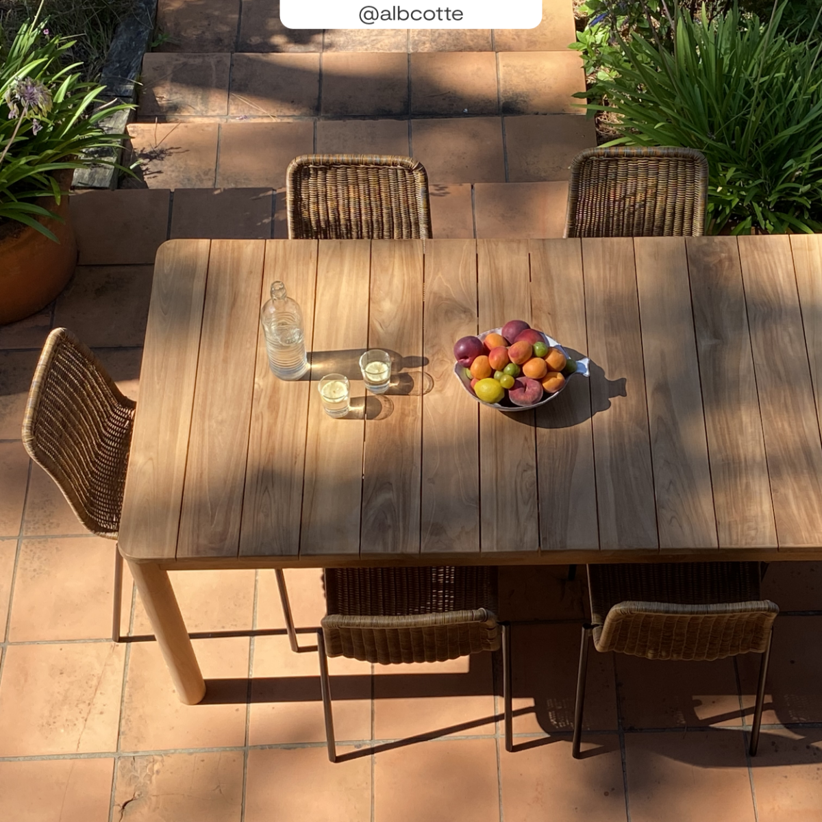 acheter table extensible de jardin en bois