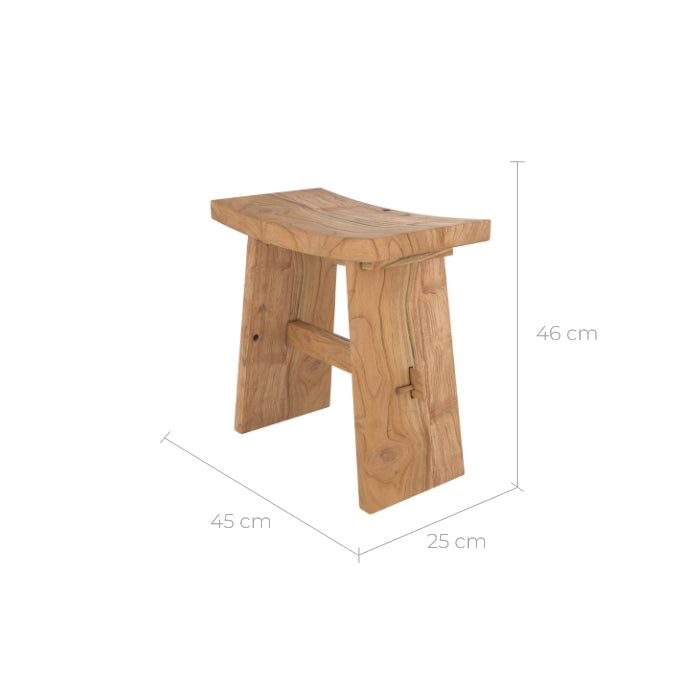 acheter tabouret eka en bois recycle