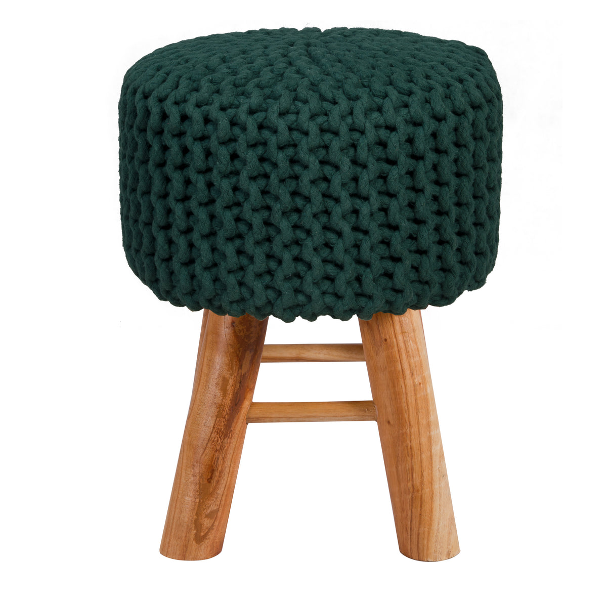Acheter tabouret en tricot pieds bois – Maison Pavane