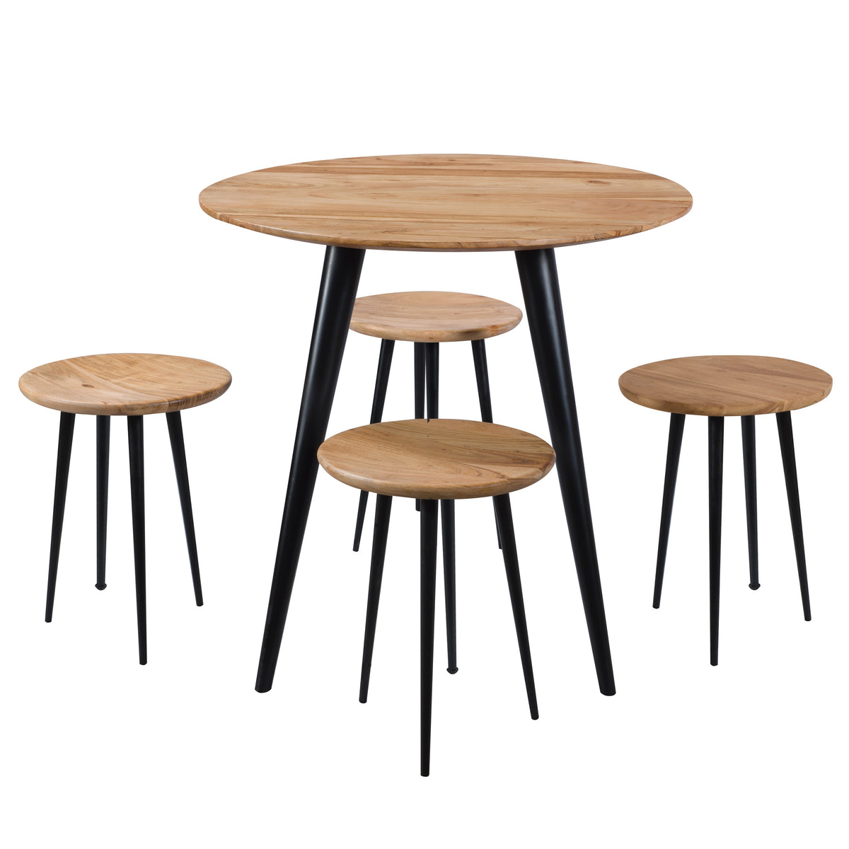 acheter tabouret industriel pieds noirs
