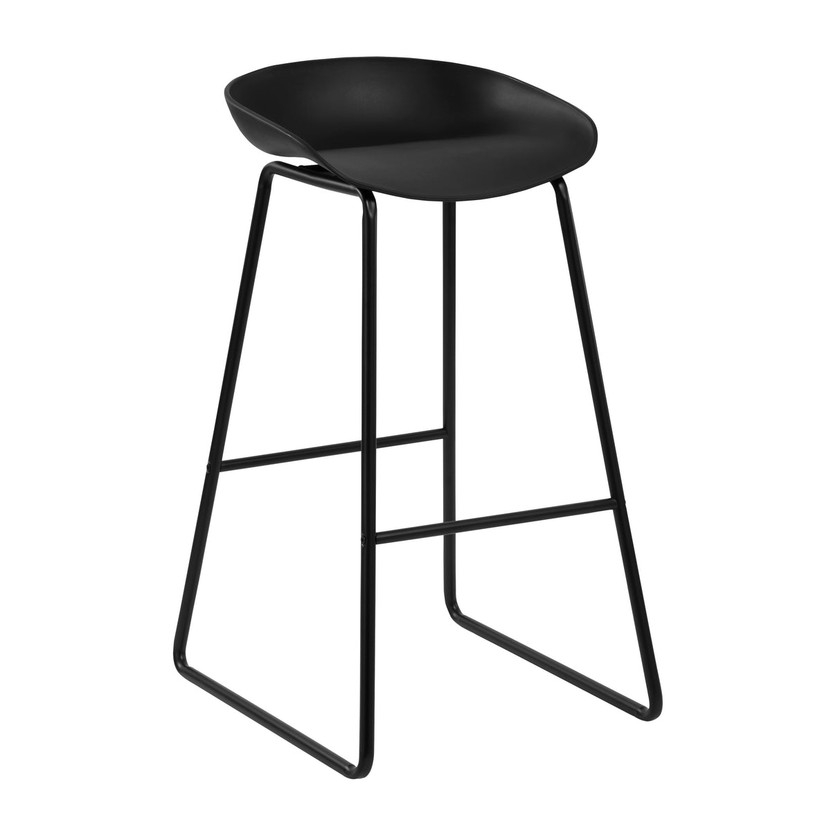 acheter tabouret pieds traineaux en metal