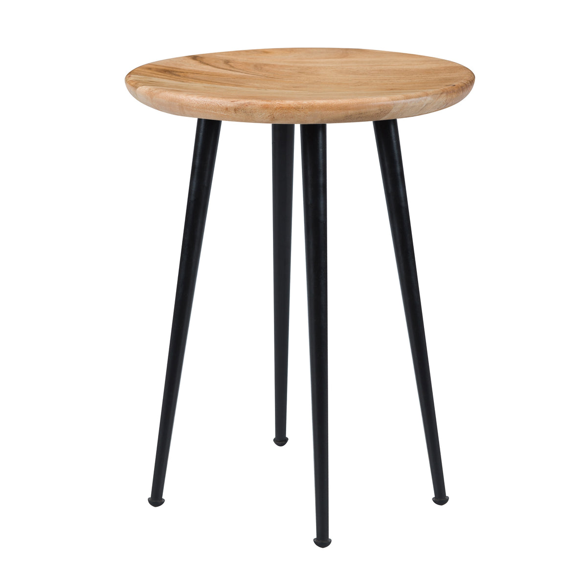 acheter tabouret rond en bois 4 pieds