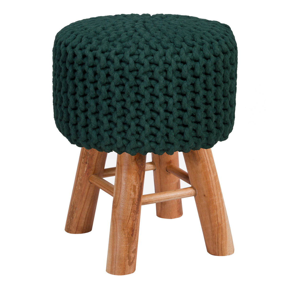 Acheter tabouret vert foncé confortable – Maison Pavane