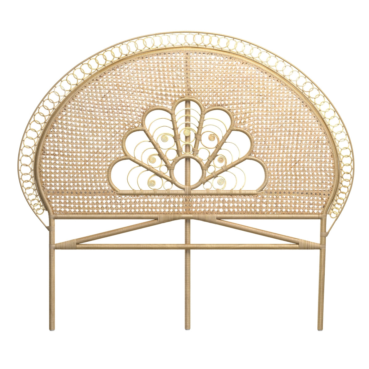 acheter tete de lit en matiere naturelle arrondie