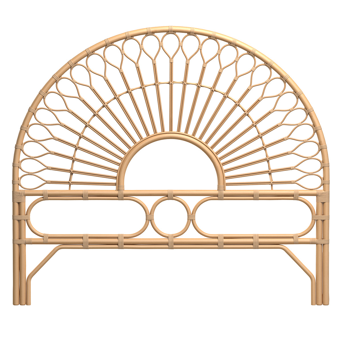 acheter tete de lit en rotin naturel