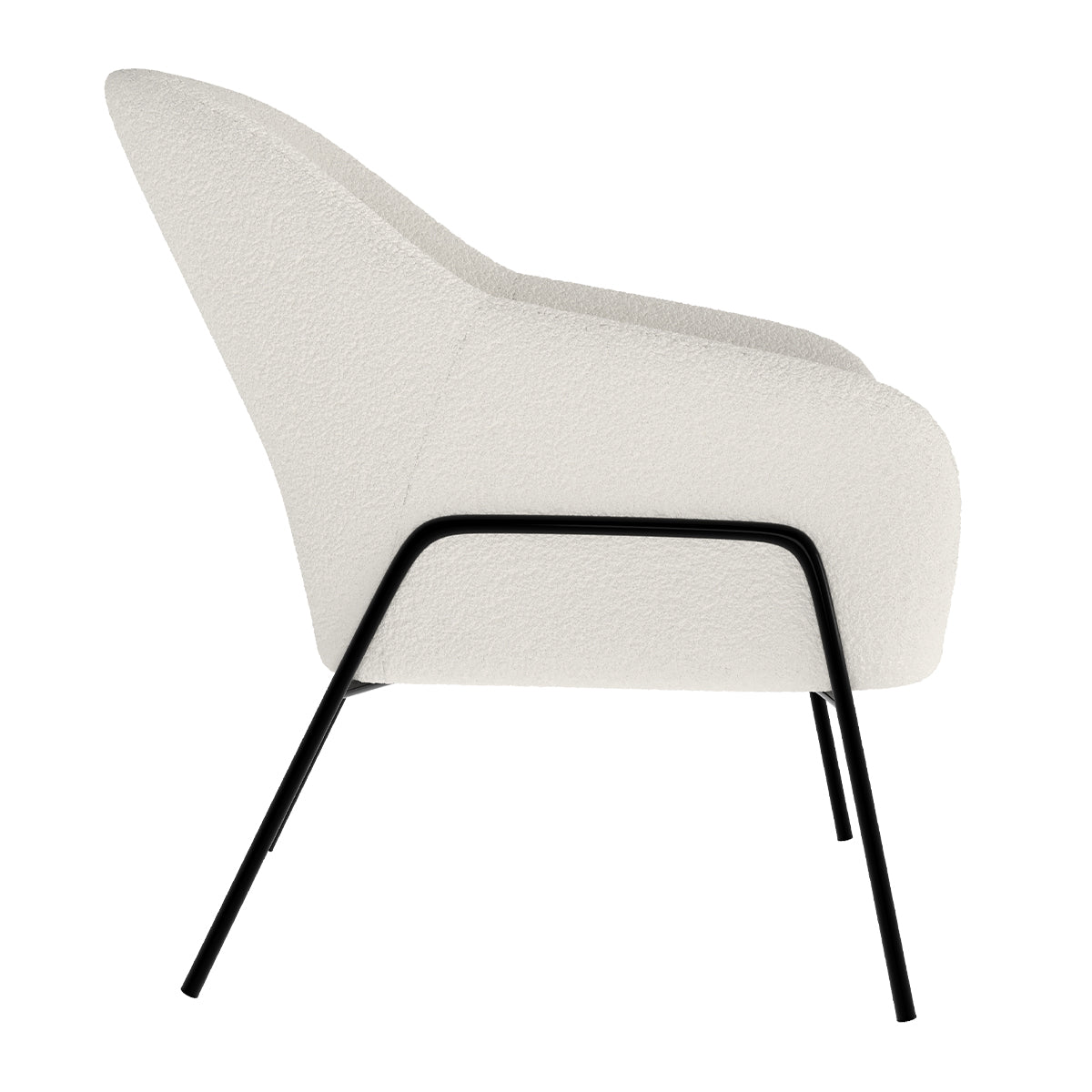 Acheter un fauteuil blanc effet laine bouclée – Maison Pavane
