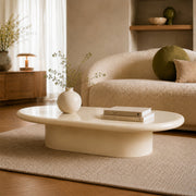 Ambiance table basse blanche laquée salon – Maison Pavane