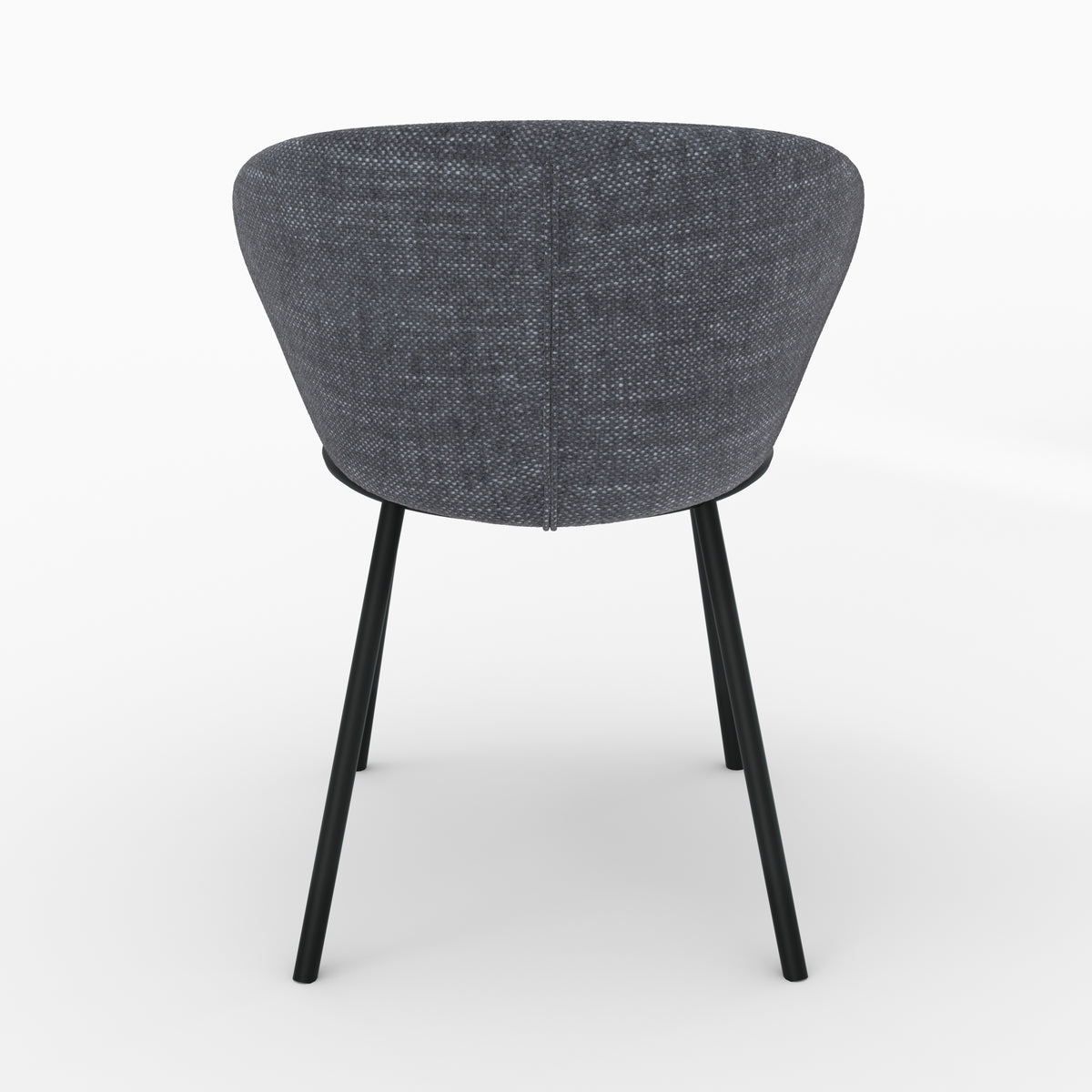 chaise angele in tessuto grigio scuro Cina