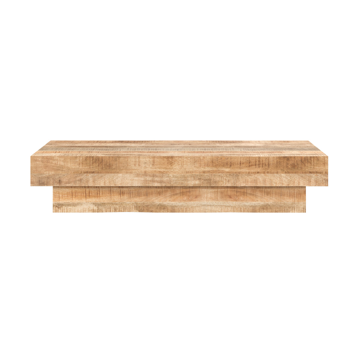 areto table basse rectangulaire bois de manguier