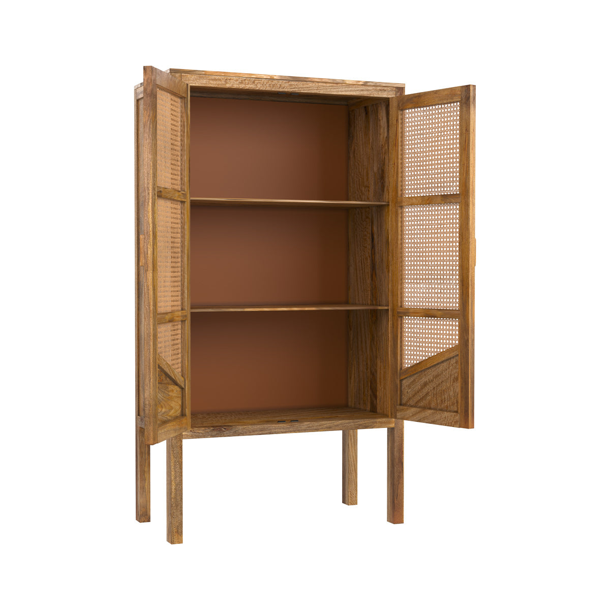 armoire en cannage tiki