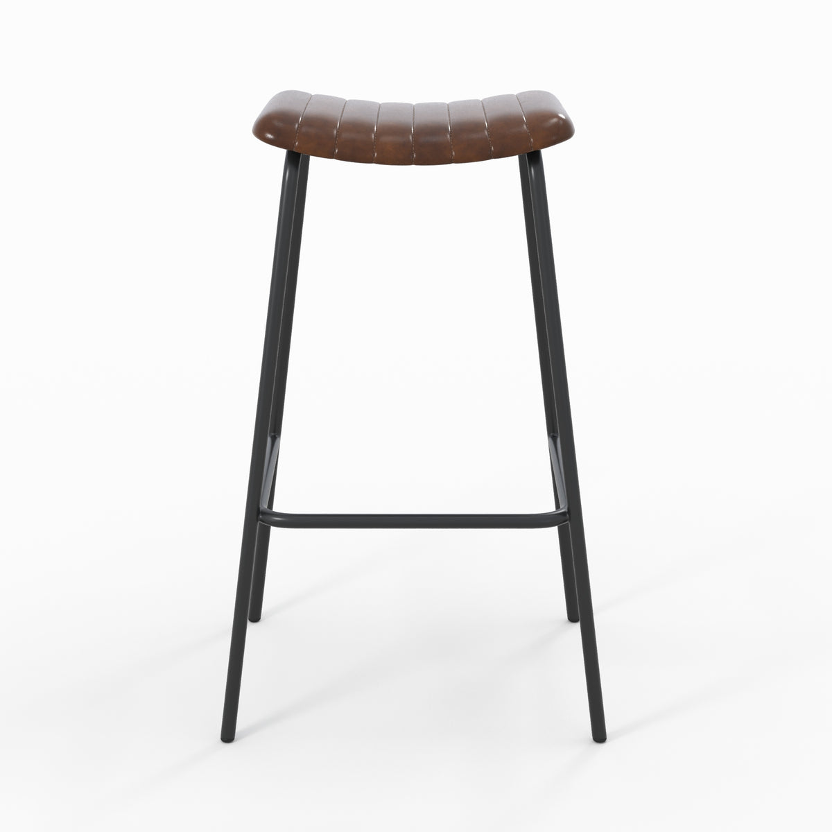 arsene tabouret de bar cuir marron 77 cm lot de 2