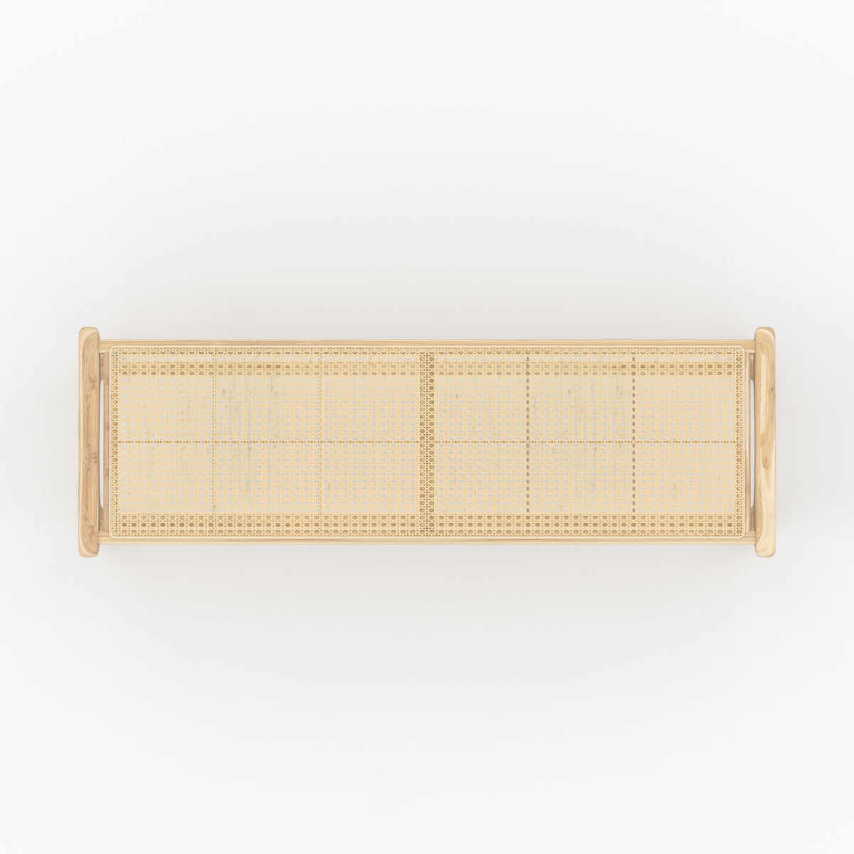banc cannage rotin 120 cm kuna