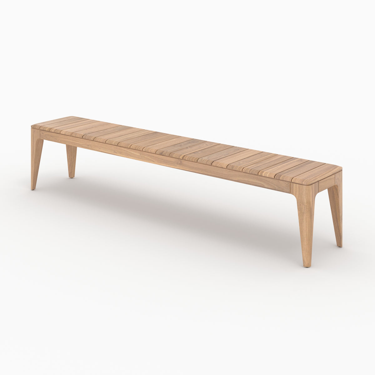 Banc jardin teck recyclé nonza 10 places
