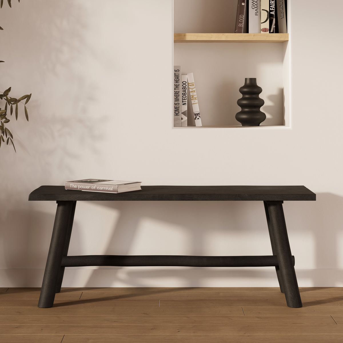 banc toxis 110 cm 2 personnes noir