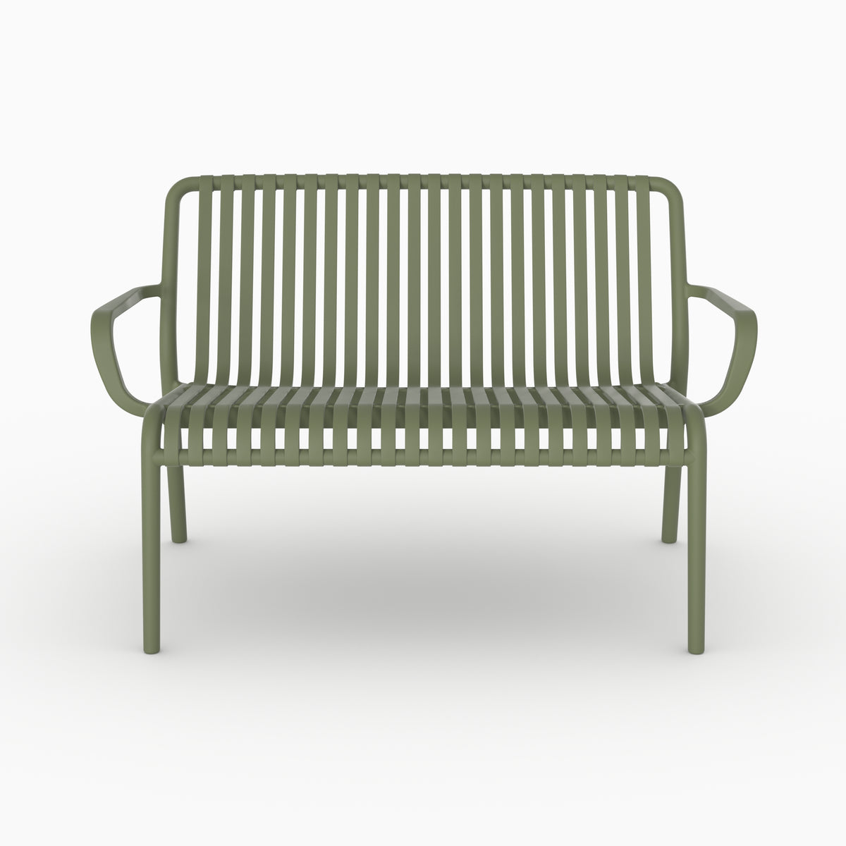 Banquette Ivy vert kaki espace detente plastique