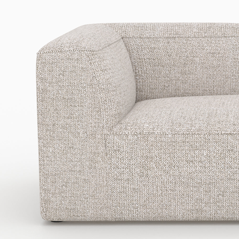 Beige tissu angle droit méridienne Hestia canapé modulable
