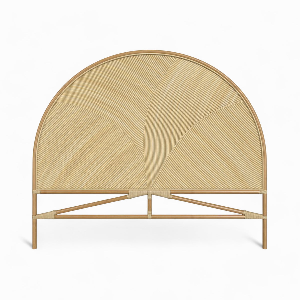 beigia tete de lit en rotin 160 cm