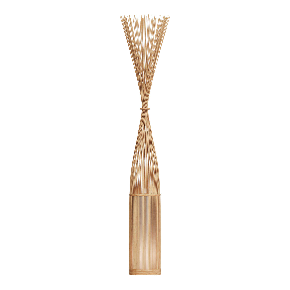 boheme lampadaire bambou naturel huron lumiere apaisante