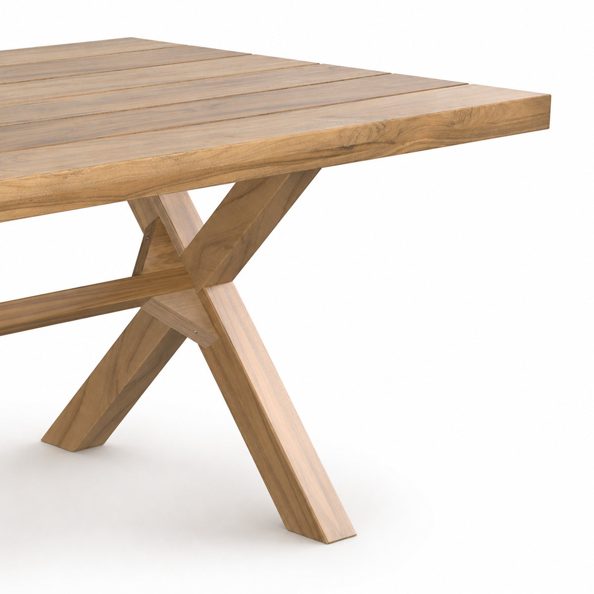 Bois de teck massif table et chaises de jardin – Maison Pavane