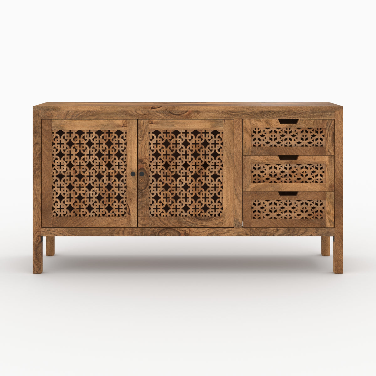 buffet ajoure en bois manguier jaya